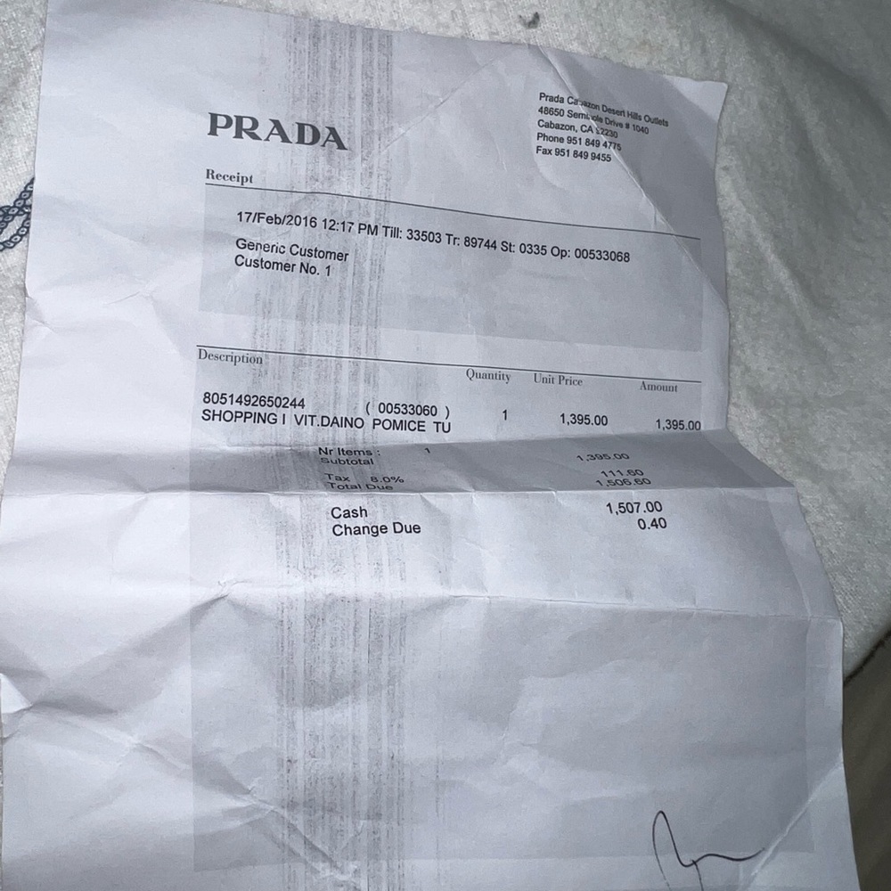 Prada Gray Tote Bag - Picture 5 of 8